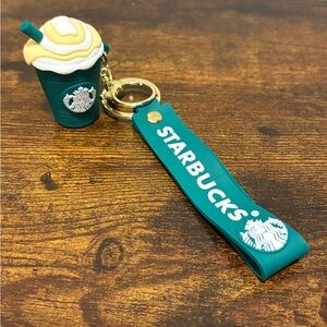 🔴Starbucks Teal Frappuccino Cup Keychain
